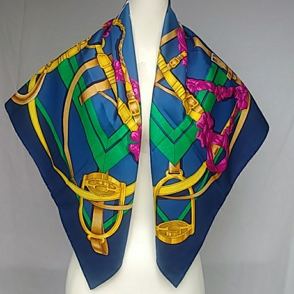 Hermes Accessories - Hermes Paris Silk Scarf -Like New!